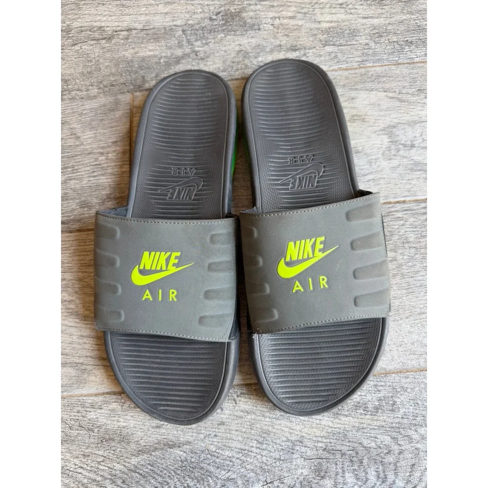Nike Air Max Camden Slides Sandals Size 14 Grey Volt BQ4626-001 Mens Shoes Gray